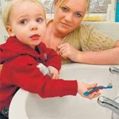 Toddler floods home with tube-cap plug