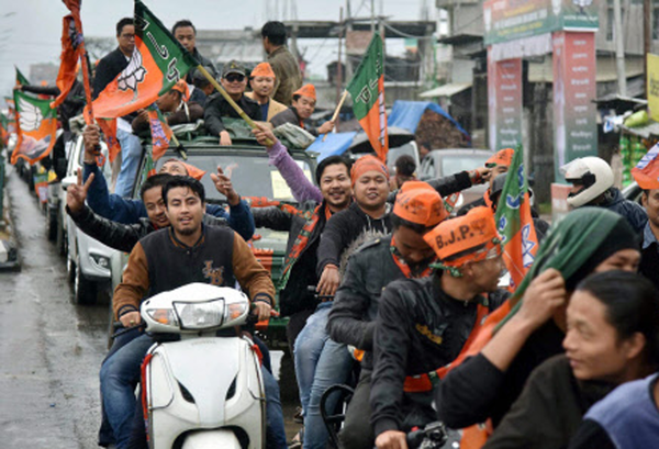BJP crosses magic mark in Manipur