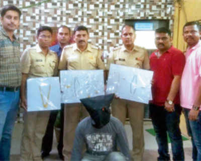 Out on bail, murder accused held for thefts in Nallasopara