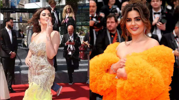Cannes 2024: Taarak Mehta Ka Ooltah Chashmah fame Deepti Sadhwani stuns in a neon outfit on the red carpet; PICS