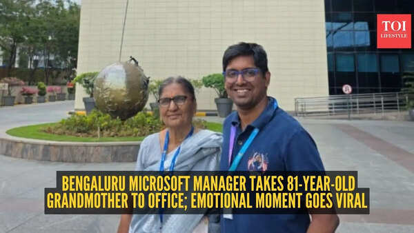 ‘Bigger than any promotion’: Bengaluru Microsoft manager takes 81-year-old grandmother to office; emotional moment goes viral