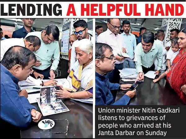 Gadkari’s ‘Janta Darbar’ brings on-spot solutions