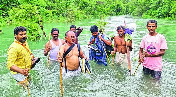 Telangana health officer treks 16km, wades through stream to hand over medicines to tribals
