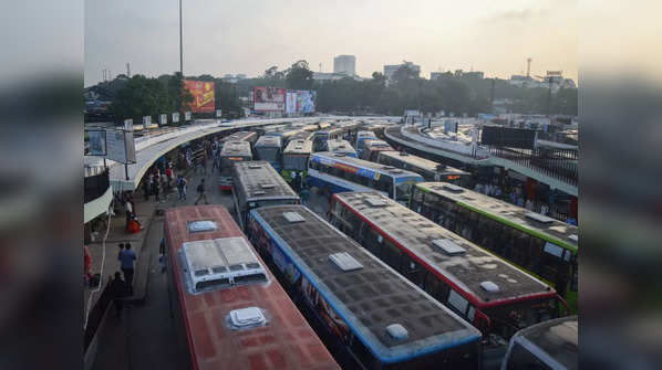 The iconic bus stands of India