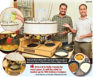 Bengaluru-based startup, former aerospace engineer of Team Indus come together to cook up a storm, with a robot