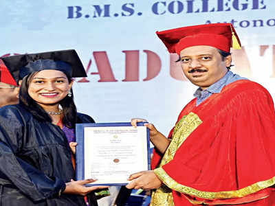 1,702 students graduated from BMS College of Engineering, Bengaluru; among them, 69 are top rank holders