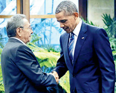 Obama meets Castro in heart of revolutionary Havana