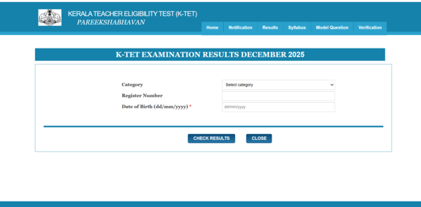 KTET December result 2026 declared at ktet.kerala.gov.in: Direct link to download scorecards here