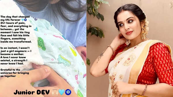 Anbe Vaa fame Shree Gopika blessed with a baby boy; Pens an emotional note