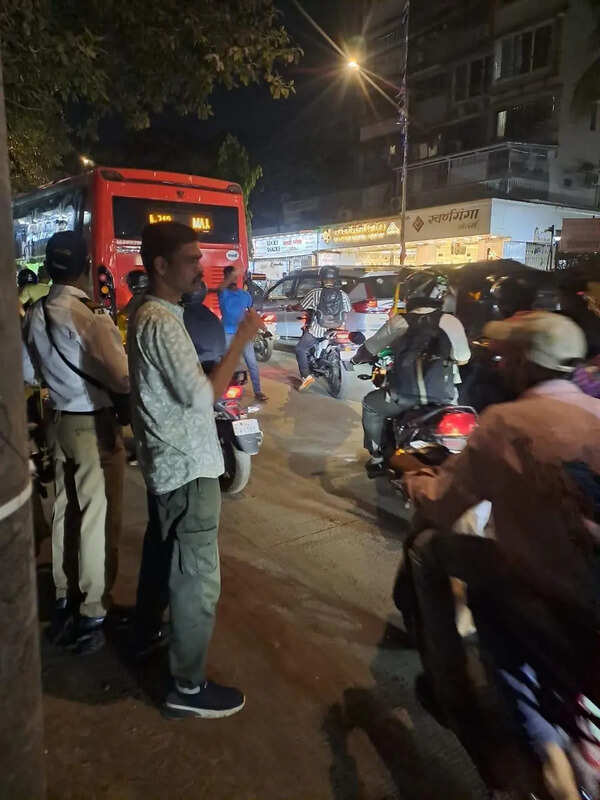 Pillion rider crushed by BEST bus after biker applies sudden brake to avoid hitting pedestrian crossing Andheri road in Mumbai