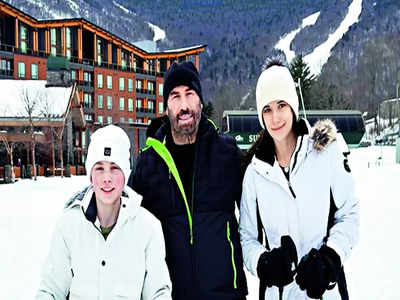 John Travolta shares festive pictures with kids Ella and Ben
