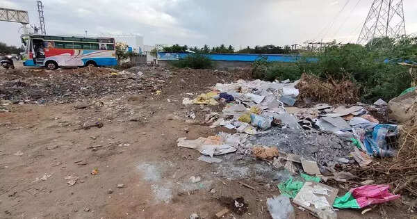 Garbage dumped along airport road stretch raises safety concerns