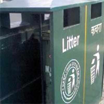 State-of-art bins already in sorry state