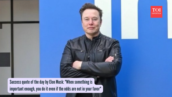 Success quote of the day by Elon Musk: "When something is important enough, you do it even if the odds are not in your favor"