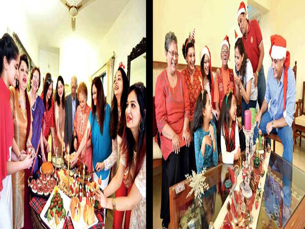 At the Christmas table, time for conversation, cheer & indulgence