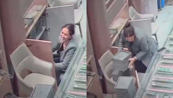 Ahmedabad showroom heist: Woman staffer caught on CCTV pocketing gold jewellery worth Rs 1.7 crore