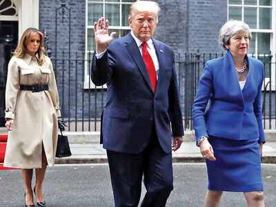 Trump meets May, talks about business, Brexit