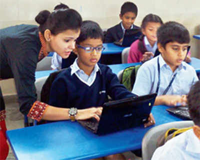 For lighter bags, class work at home and homework in school