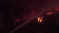 Massive fire in warehouse in Delhi's Mundka 