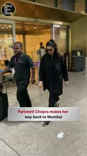 Parineeti Chopra Returns to Mumbai, Radiates Elegance