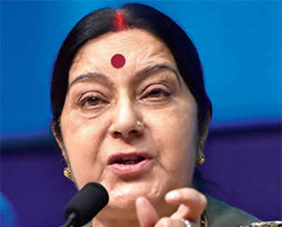 Hinting at SRK, Sushma says surrogacy has become a fad