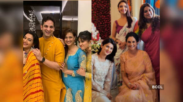 Shweta Tiwari with daughter Palak, Jennifer Winget, Shivangi Joshi and others step out in their traditional best for Ganpati darshan