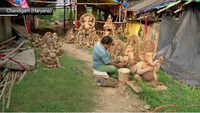 Idol makers’ business suffer ahead of Ganesh Chaturthi due to COVID-19 pandemic in Chandigarh 
