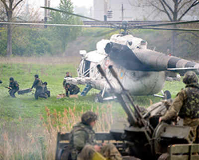 Airmen killed after rebels shoot down 2 Ukraine choppers