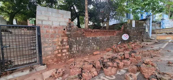 School wall collapses amid stalled repair funds