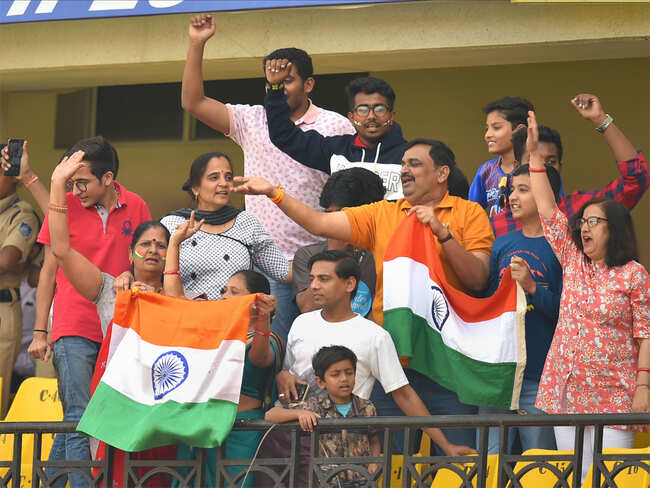 India vs Bangladesh, Indore Test: Fans throng Holkar Stadium on Day 1