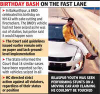 HC pulls up state over &lsquo;ineffective&rsquo; handling of stunts on highway