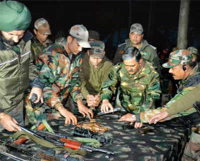 3 terrorists, civilian killed in attack on army camp