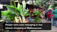 Bengalureans celebrate Ganesh Chaturthi in a low-key fashion, visit temple and markets with masks on 