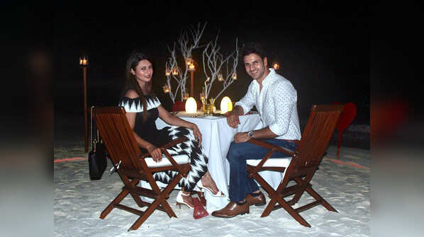 The first candle light dinner at Maldives