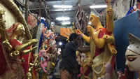 Durga Puja 2019: Bengal artists give finishing touches to idols 