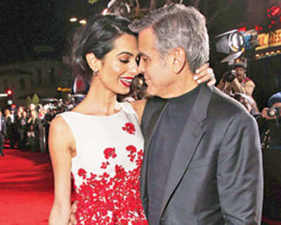 George Clooney, Amal put on a flirty display