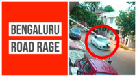 Rash driving caught on cam, motorist drives vehicle as man clings on the bonnet 