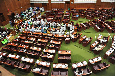 Notes from the assembly: BJP stalls business in both Houses
