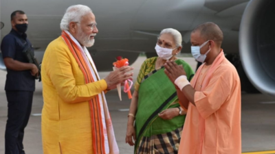 PM Narendra Modi in UP live: PM Modi meets UP CM Adityanath after trip to Lumbini