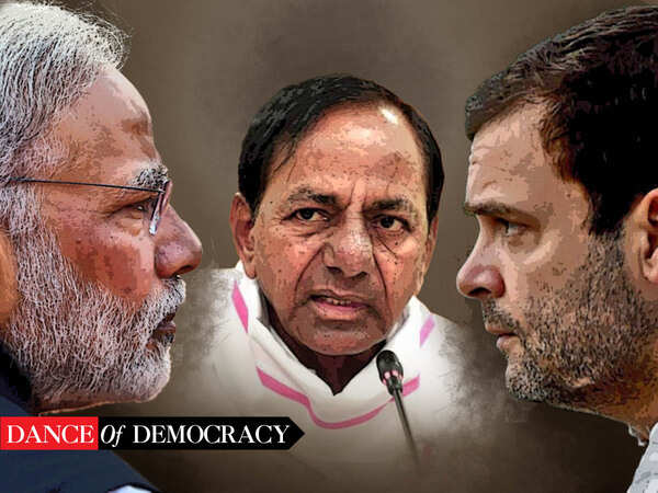 In poll battleground Telangana, BRS, Congress and BJP gird their loins for supremacy