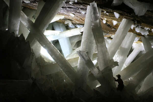 In 2000, silver miners in Mexico accidentally drilled into a 300-meter-deep crystal fortress that looks like a scene from another planet