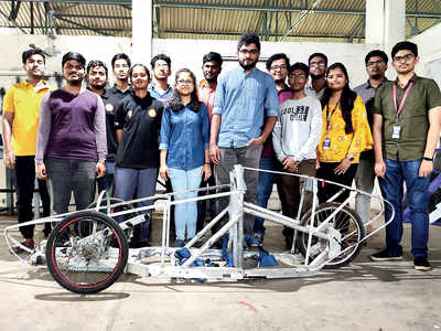 Teams from 4 engg colleges in Bengaluru showcase prototypes of green cars in eco marathon