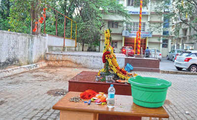 Hanuman temple on BBMP premises