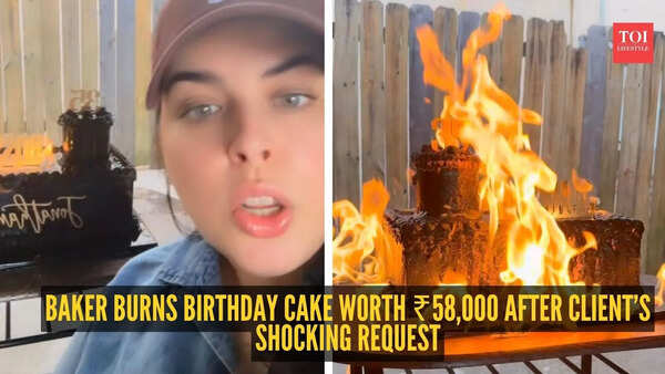Baker burns birthday cake worth ₹58,000 after client’s shocking request; here’s the full story