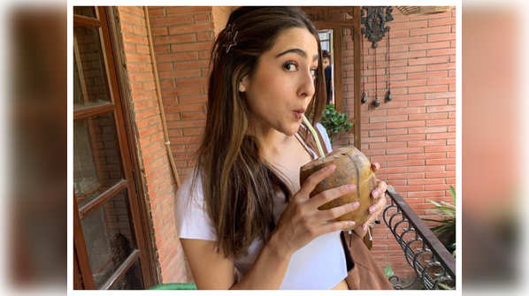 Sara Ali Khan's love for coconut water!