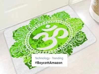 #BoycottAmazon trends after pictures of 'Om' printed doormats being sold on website surface online