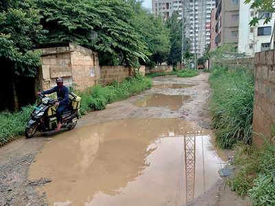 Potholes, puddles, craters and slush haunt Meenakshi Layout