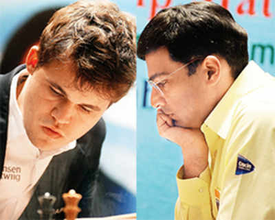 Anand staves off Carlsen attack for comfortable draw in Game 4