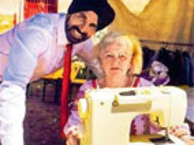 Granny's stich in time saves Akki