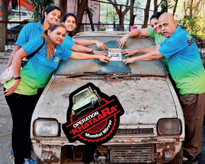 Operation Khataara: Stickers to treat BMC’S blind spot for clunkers